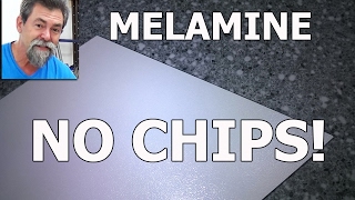 saw melamine  no chip  woodworking  dave stanton  how to basics [upl. by Inal]