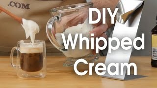 DIY whipped cream in 60 seconds [upl. by Alimrahs]