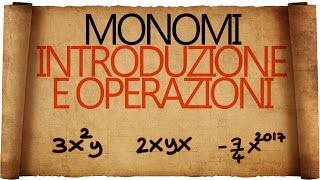 Monomi  Introduzione e Operazioni [upl. by Ardnassac946]