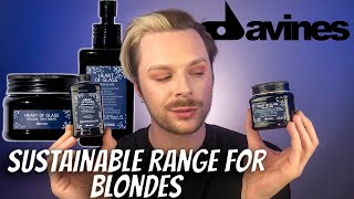 HEART OF GLASS DAVINES REVIEW  Natural Hair Products For Blondes  Blue Shampoo For Orange Hair [upl. by Gnoix]