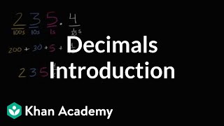 Introduction to decimals  Decimals  4th grade  Khan Academy [upl. by Repard]