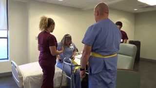 Physical Therapy Transfer Training  How To Transfer From Wheelchair To Bed [upl. by Retswerb]