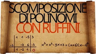 Scomposizione di Polinomi con Ruffini [upl. by Gauthier]