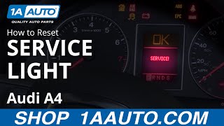 How to Reset Service Light 0409 Audi A4 [upl. by Cowden]