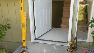 Jeld Wen Front Door Installation  Really crappy products and craftsmanship PART 1 [upl. by Alenas]