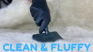 The EASIEST Way to Clean a Sheepskin Rug [upl. by Lundt]