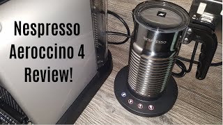 Nespresso Aeroccino 4 Milk Frother Review  Worth upgrading from the Aeroccino 3 [upl. by Lalise]