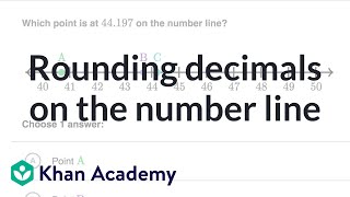 Rounding decimals on the number line [upl. by Blaise]