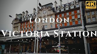 London Victoria Station Walk Through England 4K [upl. by Coral]