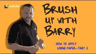 How to Apply Lining Paper Part 2 [upl. by Lunette161]