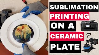 Sublimation Printing on a Ceramic Plate [upl. by Yelmene]