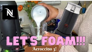 How To Foam Milk With Aeroccino 3 Make Coffee With Foam Tips amp Tricks  Easy Foamed Latte Recipe [upl. by Ross]