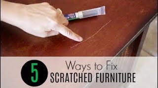 5 Easy Ways to Fix Scratched Furniture [upl. by Arac465]