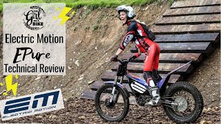 Technical Review Electric Motion EPure – the ultimate electric trials bike at Inch Perfect Trials [upl. by Noreg]