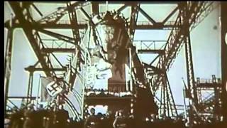 Launching of the Bismarck 1939  Film 90124 [upl. by Hterrag801]