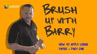 Wallpapering Tips  How to Hang Lining Paper Part 1 [upl. by Engud490]