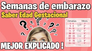 COMO SABER LA EDAD GESTACIONAL l COMO CALCULAR SEMANAS DE GESTACION [upl. by Ezarras]