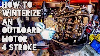 How to Winterize an Outboard Motor 4 Stroke [upl. by Codi]